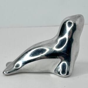 Vintage Hoselton Aluminum Seal Sculpture Artist Numbered Made in Canada